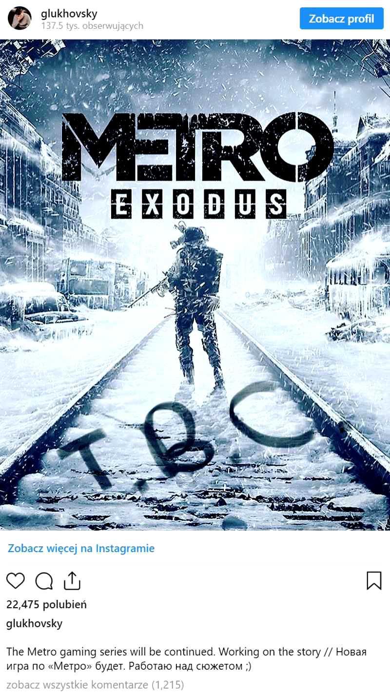 4A Games уже разрабатывает Metro 4